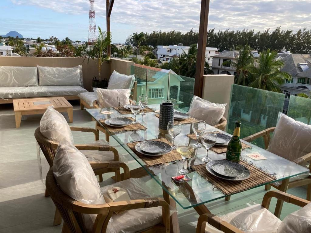 Splendide Penthouse Vue Mer A 5 Mn A Pied De La Plage Flic-en-Flacq Eksteriør bilde